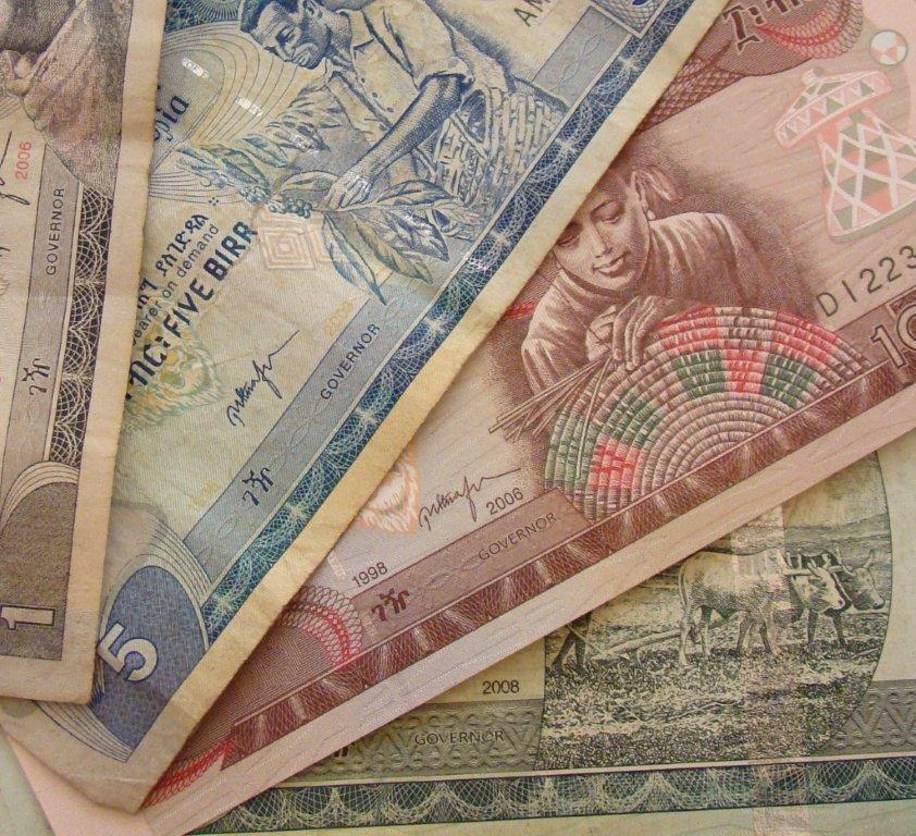 banconote dell'Etiopia
