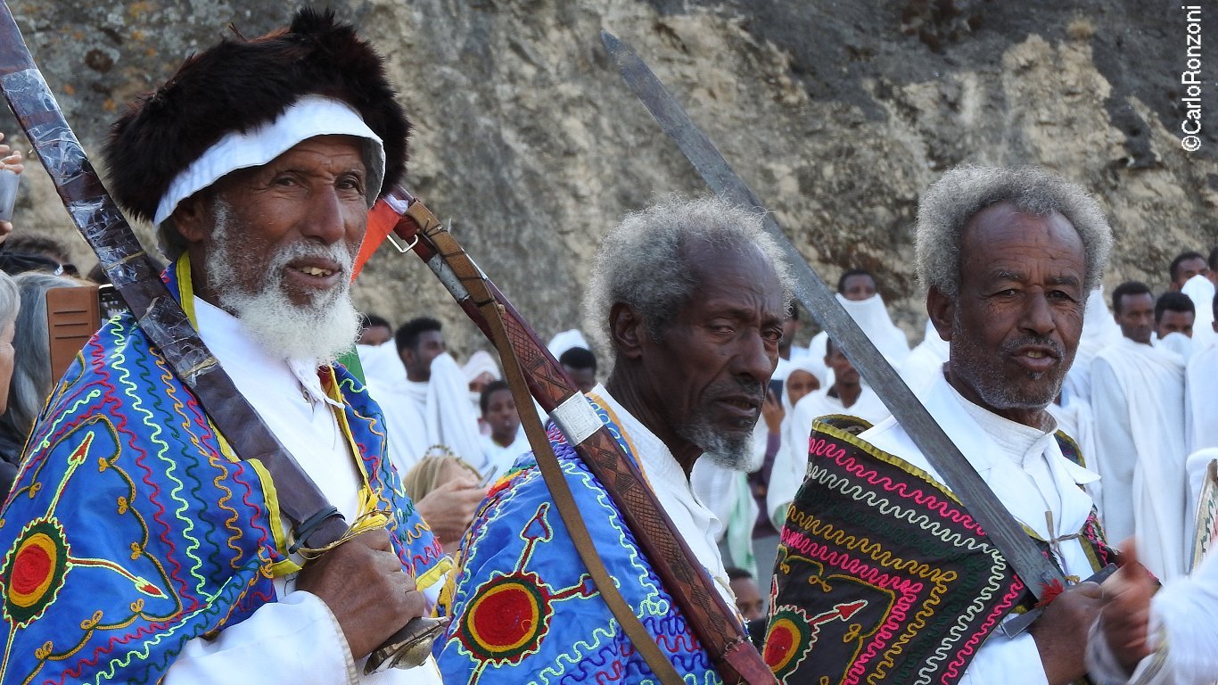 Axum Timkat vecchi guerrieri