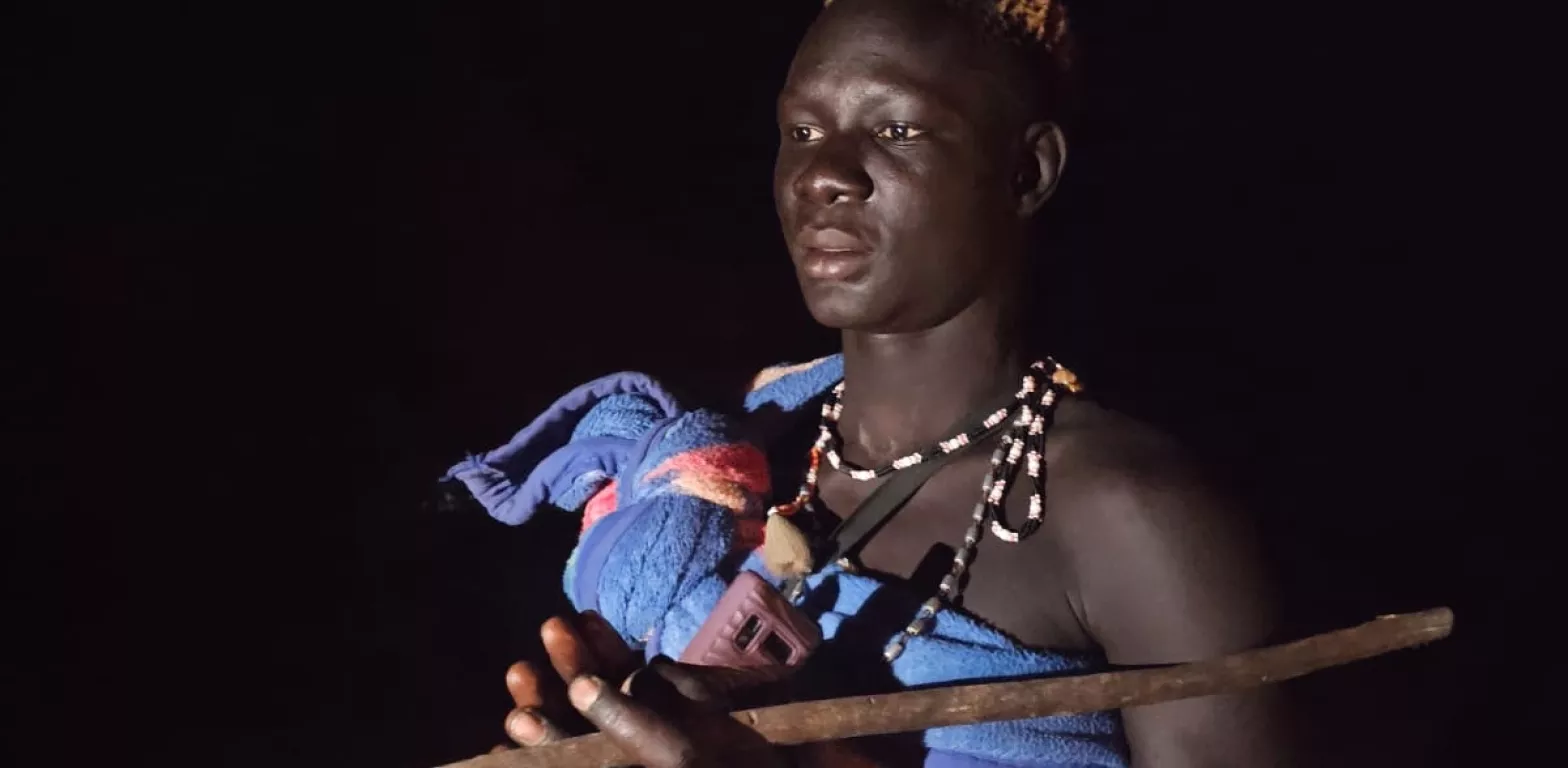 Uomo etnia Sud Sudan