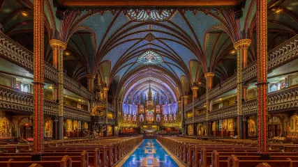 13 Montreal Basilica di Notre-Dame vetrate colorate 5 ok