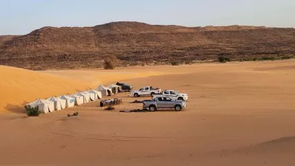 vista del campo mauritania